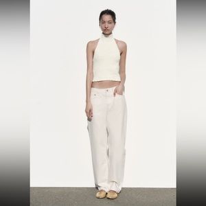 Zara Chenille Halter Top